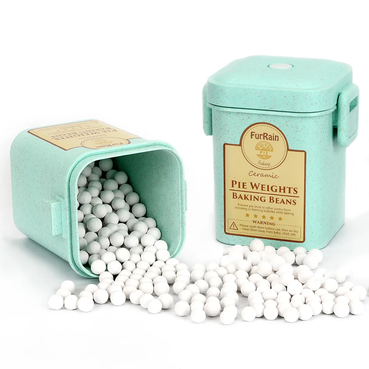 Blind baking weights