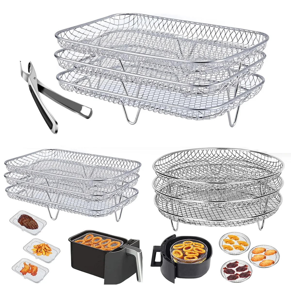 Perforated grill plates